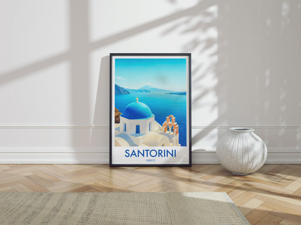 Oia Church, Greece Travel Poster Video