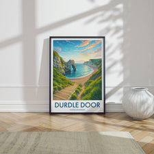 Durdle Door, United Kingdom Travel Poster Video