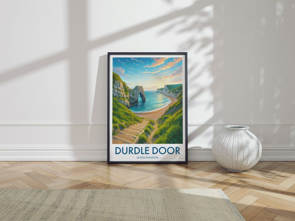 Durdle Door, United Kingdom Travel Poster Video