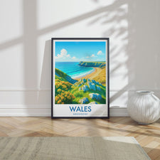 Barafundle Bay, United Kingdom Travel Poster Video
