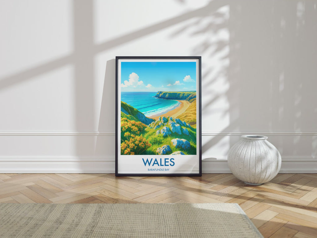 Barafundle Bay, United Kingdom Travel Poster Video
