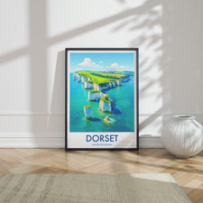 Old Harry Rocks, United Kingdom Travel Poster Video